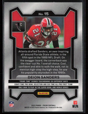 2023 Panini Prizm #15 Deion Sanders