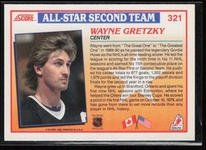 1990-91 Score American #321 Wayne Gretzky