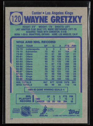 1990-91 Topps #120 Wayne Gretzky