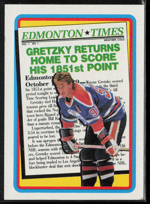 1990-91 Topps #2a Wayne Gretzky