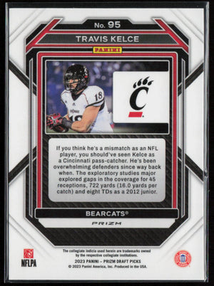 2023 Panini Prizm Draft Picks #95 Travis Kelce Prizms Gold Ice