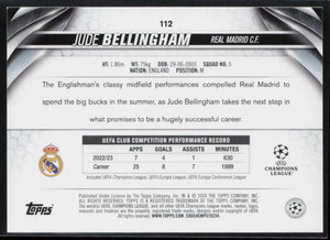 2023-24 Topps UEFA Club Competitions #112 Jude Bellingham