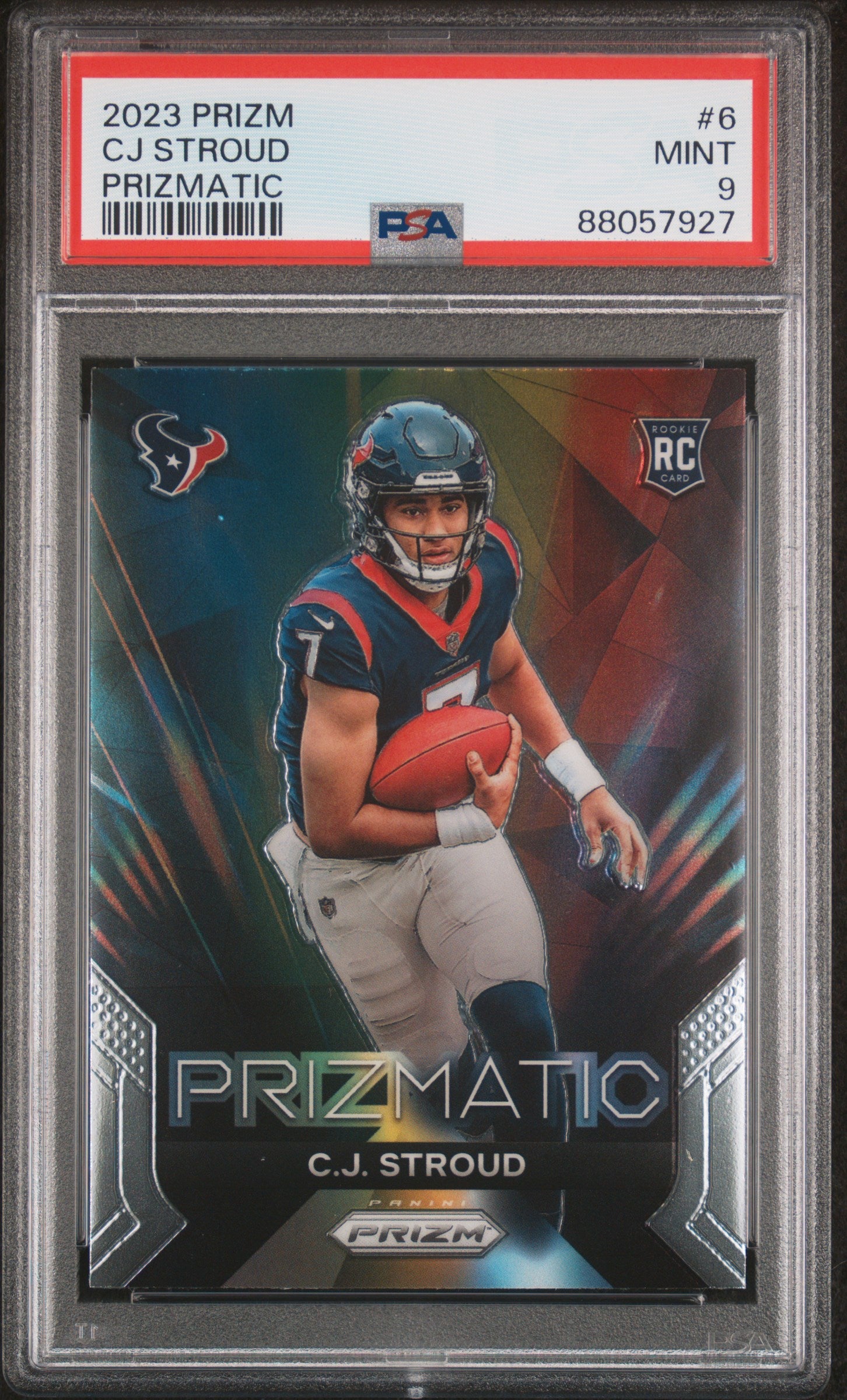 2023 Panini Prizm Prizmatic #6 Cj Stroud PSA 9