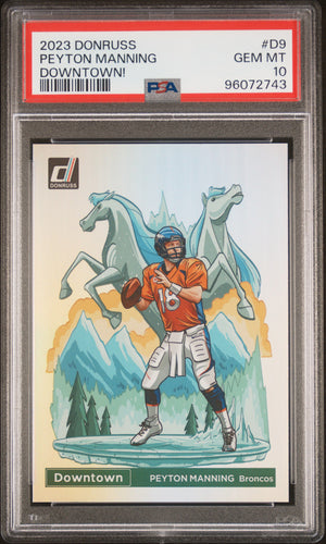 2023 Panini Donruss Downtown! #D9 Peyton Manning PSA 10