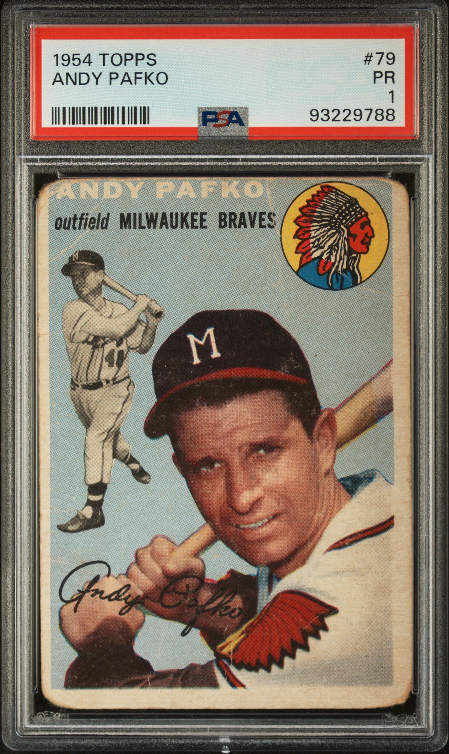 1954 Topps #79 Andy Pafko PSA 1