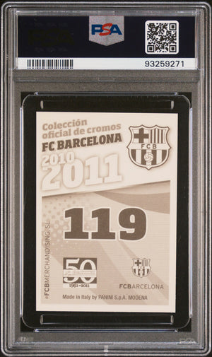 2010-11 Panini Fc Barcelona #119 Lionel Messi Fc Barcelona-Autografo PSA 9