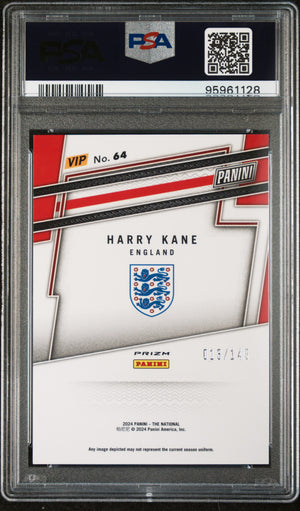 2024 Panini National Sports Vip Gold #64 Harry Kane Red Sparkle PSA 9