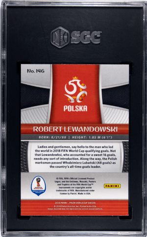 2018 Panini Prizm World Cup #146 Robert Lewandowski SGC 10