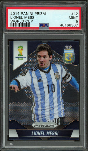 2014 Panini Prizm World Cup #12 Lionel Messi PSA 9