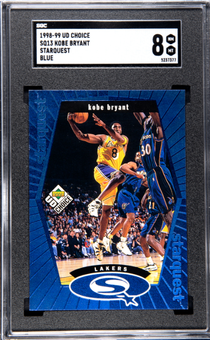 1998-99 Upper Deck Choice #SQ13 Kobe Bryant Starquest Blue SGC 8