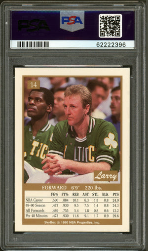 1990 Skybox #14 Larry Bird PSA 9