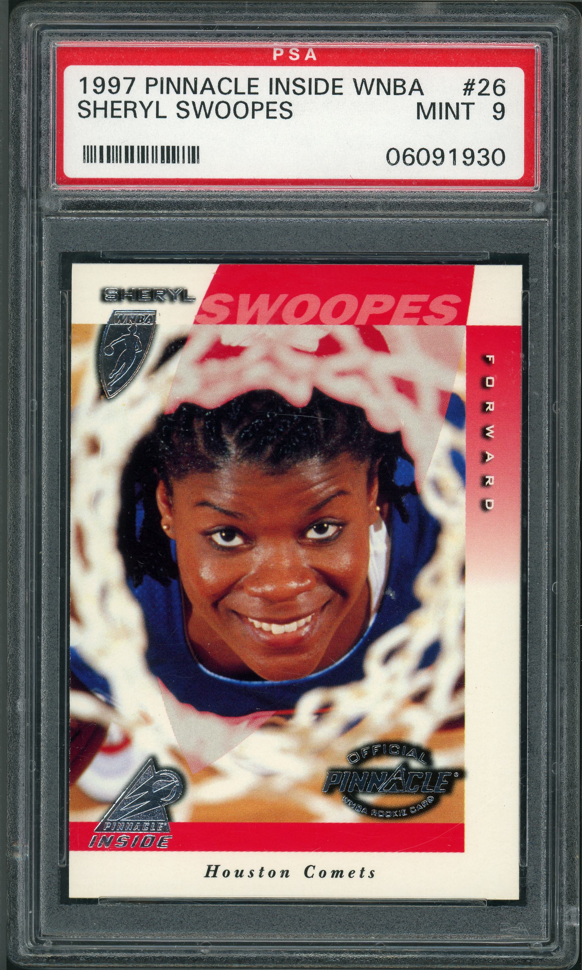 1997 Pinnacle Inside Wnba #26 Sheryl Swoopes PSA 9