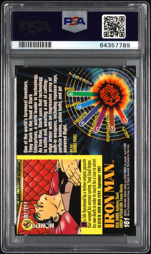 1994 Marvel Universe #161 Iron Man PSA 9