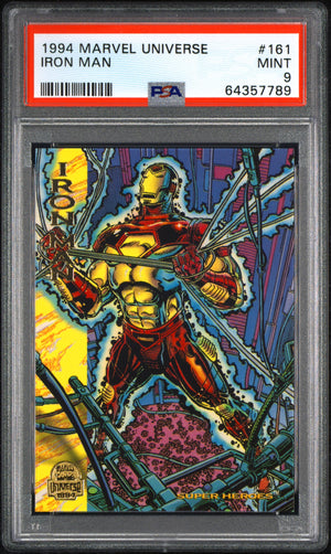 1994 Marvel Universe #161 Iron Man PSA 9