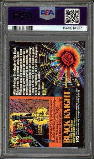 1994 Marvel Universe #143 Black Knight PSA 9