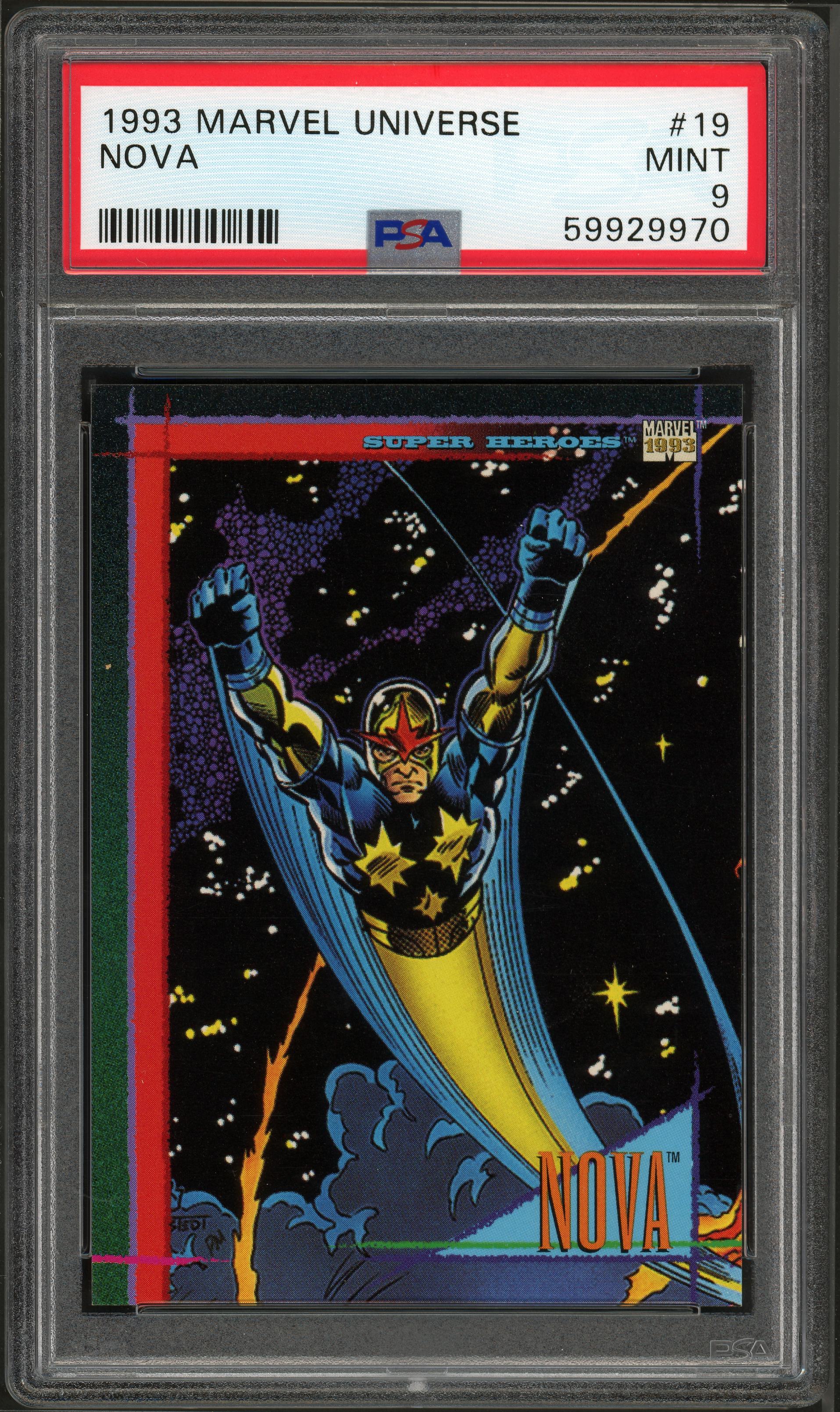 1993 Marvel Universe #19 Nova PSA 9