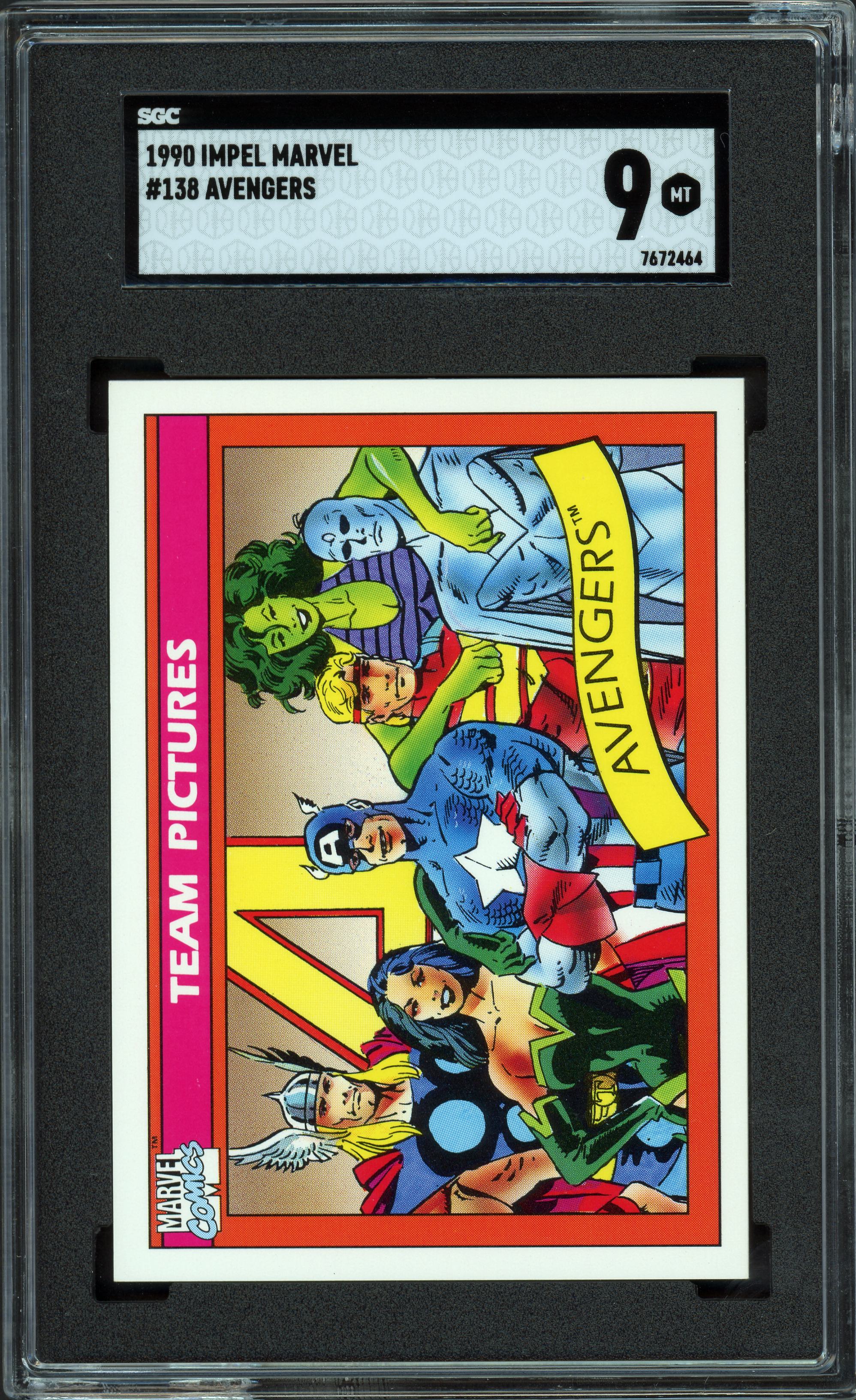 1990 Impel Marvel #138 Avengers SGC 9