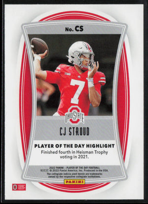 2022 Panini Player Of The Day  #CS CJ Stroud