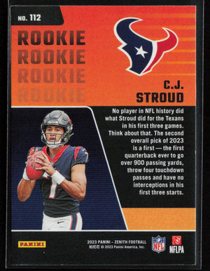 2023 Panini Zenith #112 C.J. Stroud Retail