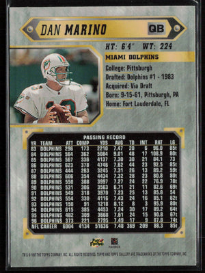 1997 Topps Gallery #90 Dan Marino