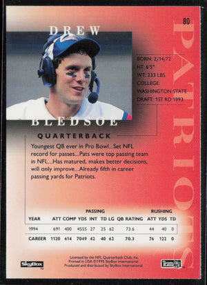 1995 SkyBox Premium #80 Drew Bledsoe