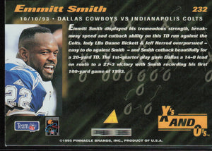 1995 Pinnacle Club Collection #232 Emmitt Smith