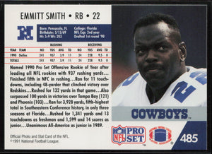 1991 Pro Set #485 Emmitt Smith