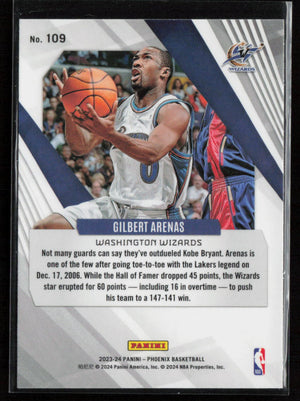 2023-24 Phoenix Basketball #109 Gilbert Arenas