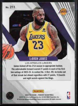 2023-24 Phoenix Basketball #211 Lebron James