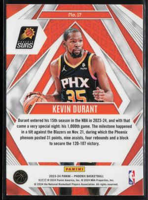 2023-24 Phoenix Basketball #17 Kevin Durant Paragon