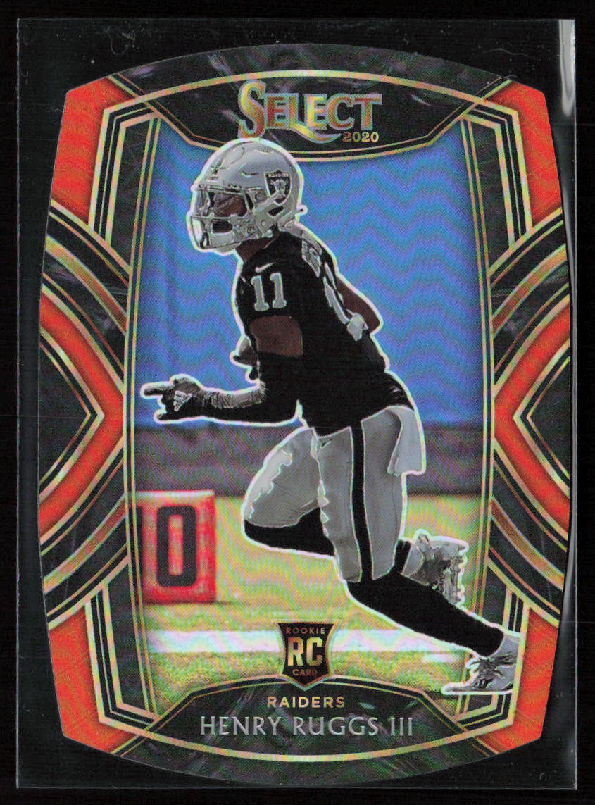 2020 Panini Select #258 Henry Ruggs III Orange Prizm Die Cut