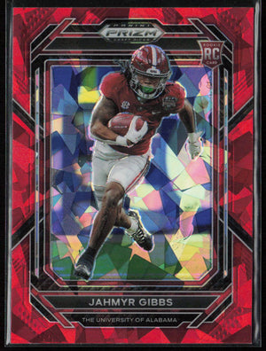 2023 Panini Prizm Draft Picks #116 Jahmyr Gibbs Red Cracked Ice