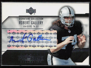 Upper deck #SC-RG Robert Gallery Auto