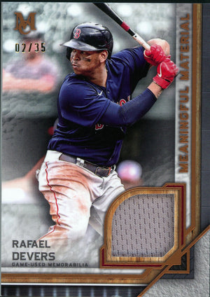 Topps Museum Collection #MMR-RD Rafael Devers Game Used Meaningful Materials /35