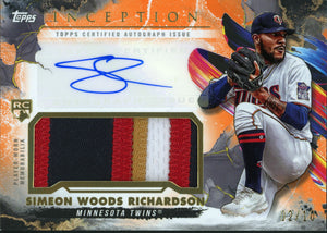 2023 Topps Inception #IAP-SWR Simeon Woods Richardson  Auto Patch /10