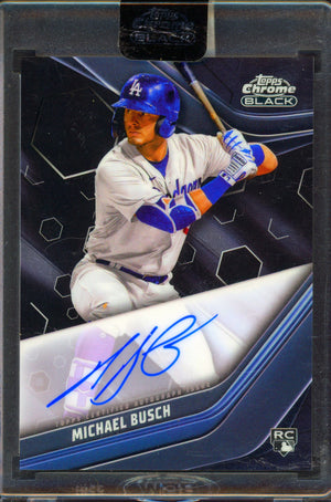 Topps Chrome Black #CBA-MB Micheal Busch Auto