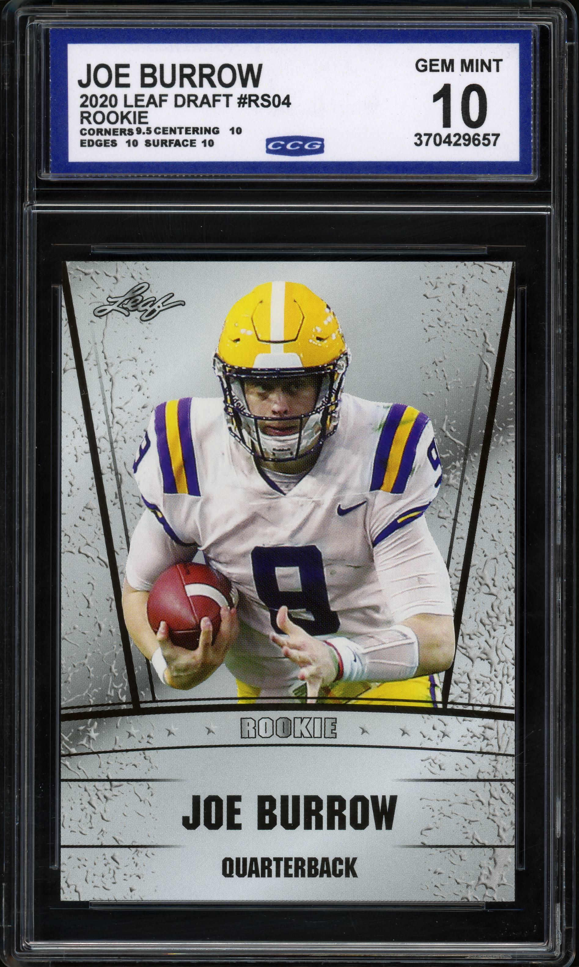 2020 Leaf Draft #RS-04 Joe Burrow Other 10