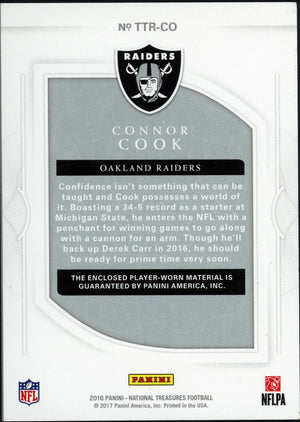 National Treasures #TTR-CO Connor Cook Player Worn