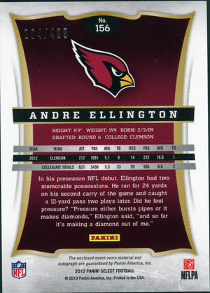 Select #156 Andre Ellington RPA /499