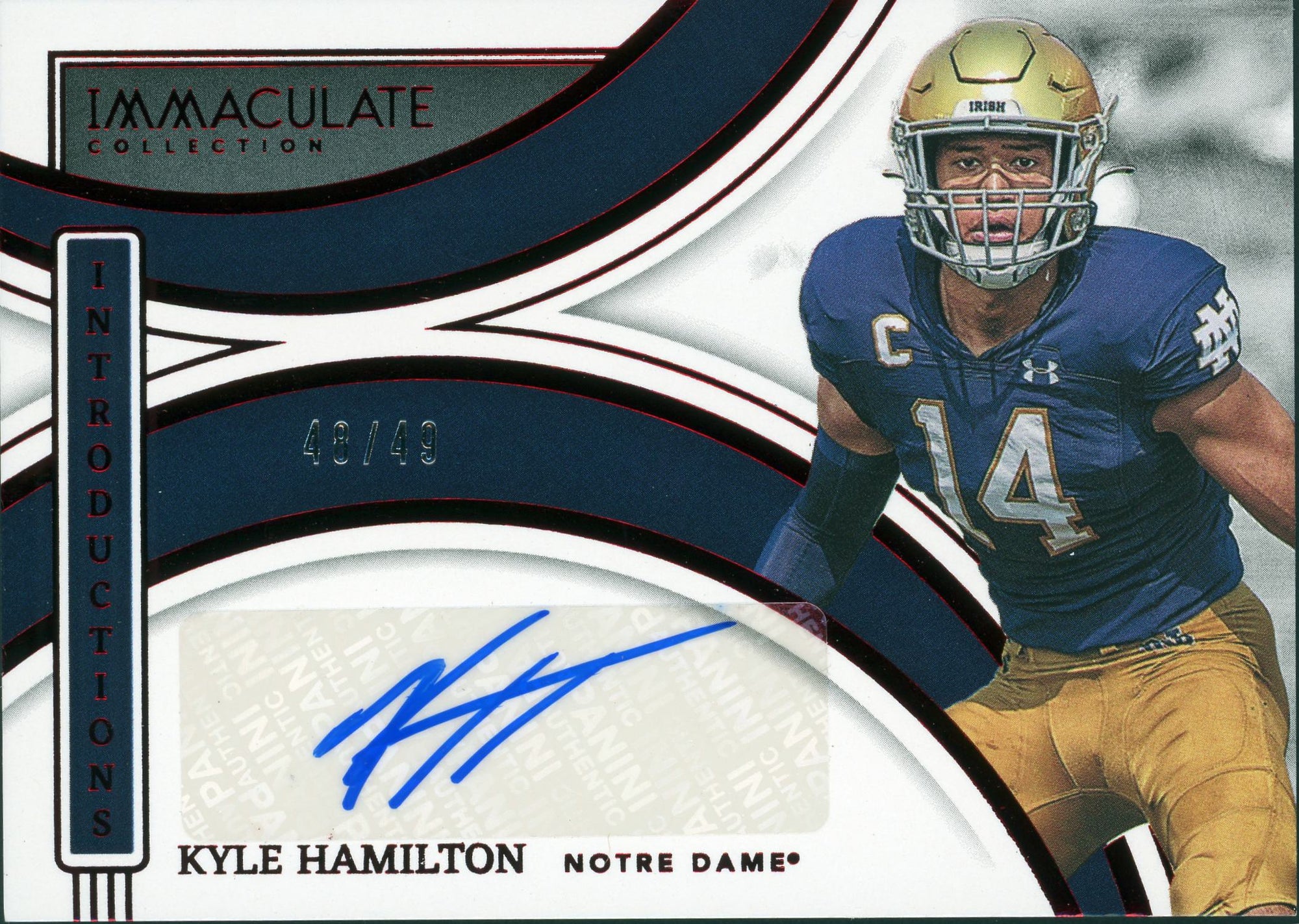 Immaculate #II-KHA Kyle Hamilton Auto /49