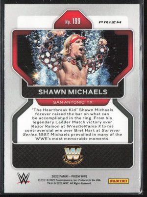 2022 Panini Prizm WWE #199 Shawn Michaels Green