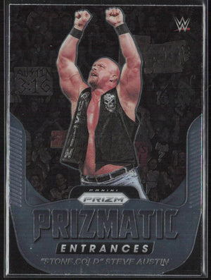 2022 Panini Prizm WWE #4 "Stone Cold" Steve Austin Prizmatic Entrances