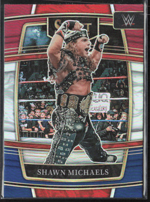 2022 Panini Select WWE #28 Shawn Michaels Tri-Color Prizms