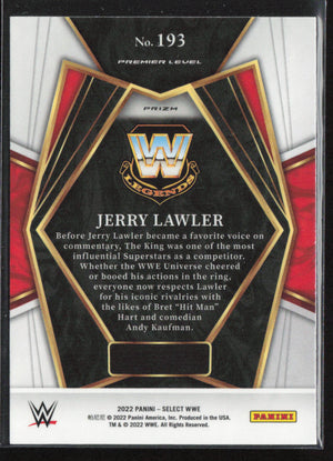 2022 Panini Select WWE # Jerry Lawler