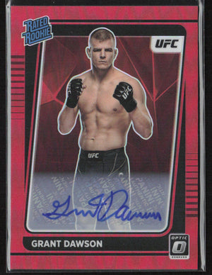 2022 Donruss Optic UFC #101 Grant Dawson Red auto /99