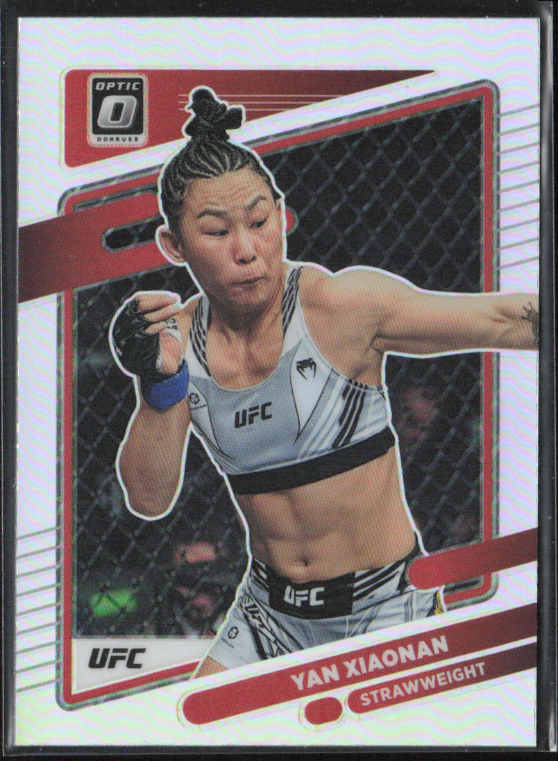 2022 Donruss Optic UFC #31 Yan Xiaonan Holo