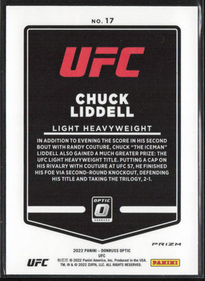 2022 Donruss Optic UFC #17 Chuck Lidell Holo