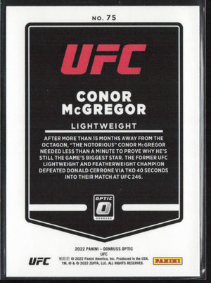 2022 Donruss Optic UFC #75 Conor McGregor