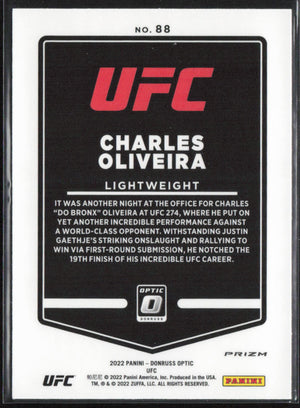 2022 Donruss Optic UFC #88 Charles Oliveira Holo