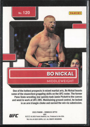 2023 Donruss Optic UFC #120 Bo Nickal